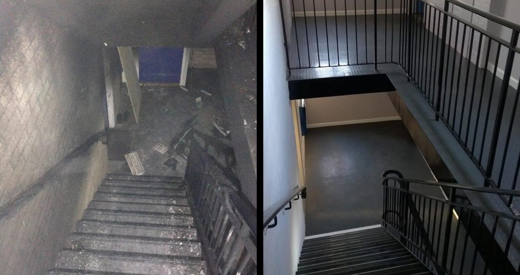 fire damage repairs - Skegness housing association